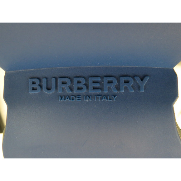 $850 BURBERRY AXBURTON GRAY CHECK QUILTED LEATHER LOGO SNEAKERS 10 US 43 ITALY - Picture 11 of 13